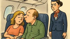 Dowcip: Obudziłem się i pocałowałem współpasażera