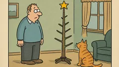 Dowcip: Choinka dla właścicieli kotów...