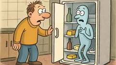 Dowcip: Kiedy zapomnisz zapukać do lodówki...